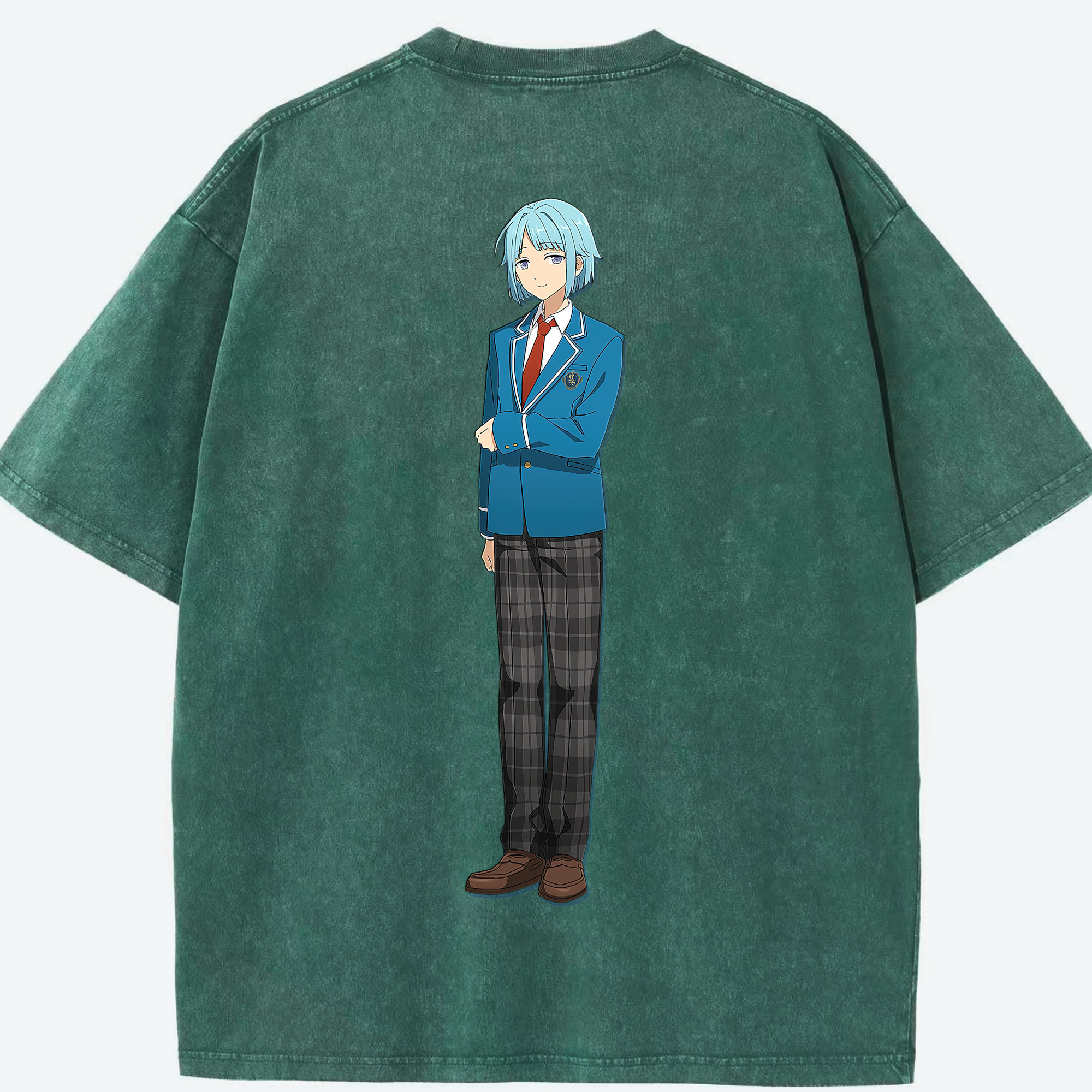 （画像用） あんさんぶるスターズ! Ensemble Stars 綿100% ヴィンテージ風 半袖Tシャツ（背面プリント）